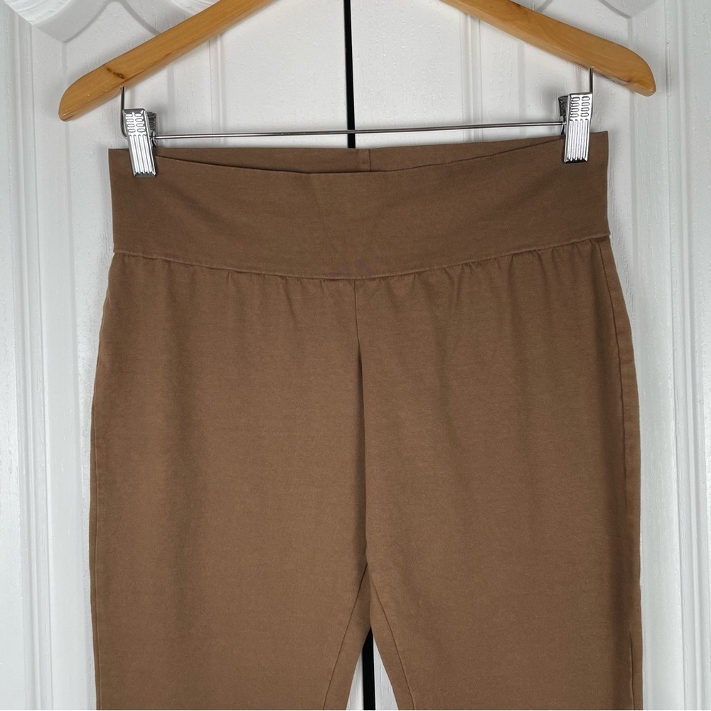 Y2K Green Dragon Low Rise Capri Pull on Pants Womens M Brown Cotton Leggings USA - Picture 2 of 13